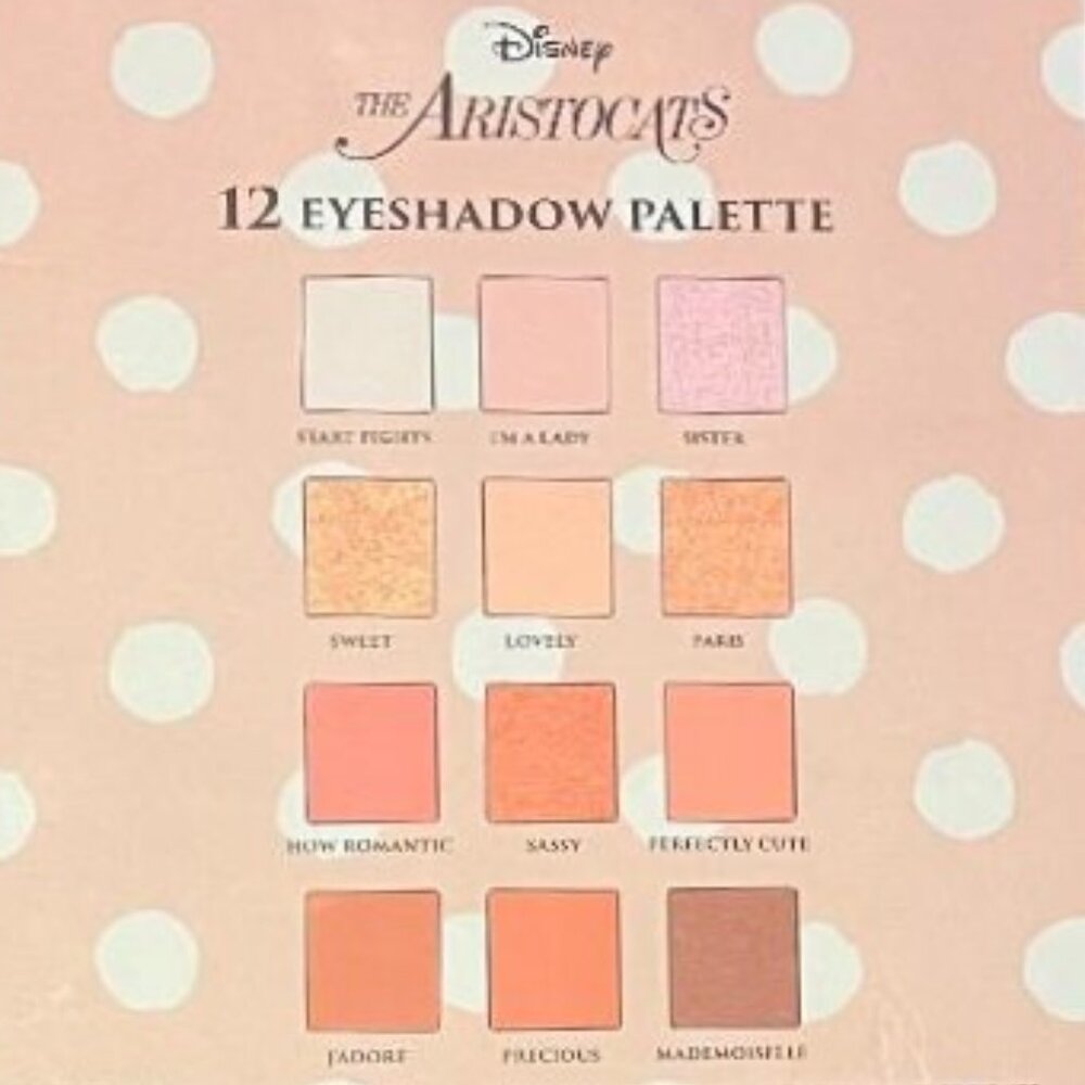 BRAND NEW ~ DISNEY THE ARISTOCATS MARIE ~ 12 EYESHADOW PALETTE ~ GORGEOUS COLORS - Picture 3 of 7